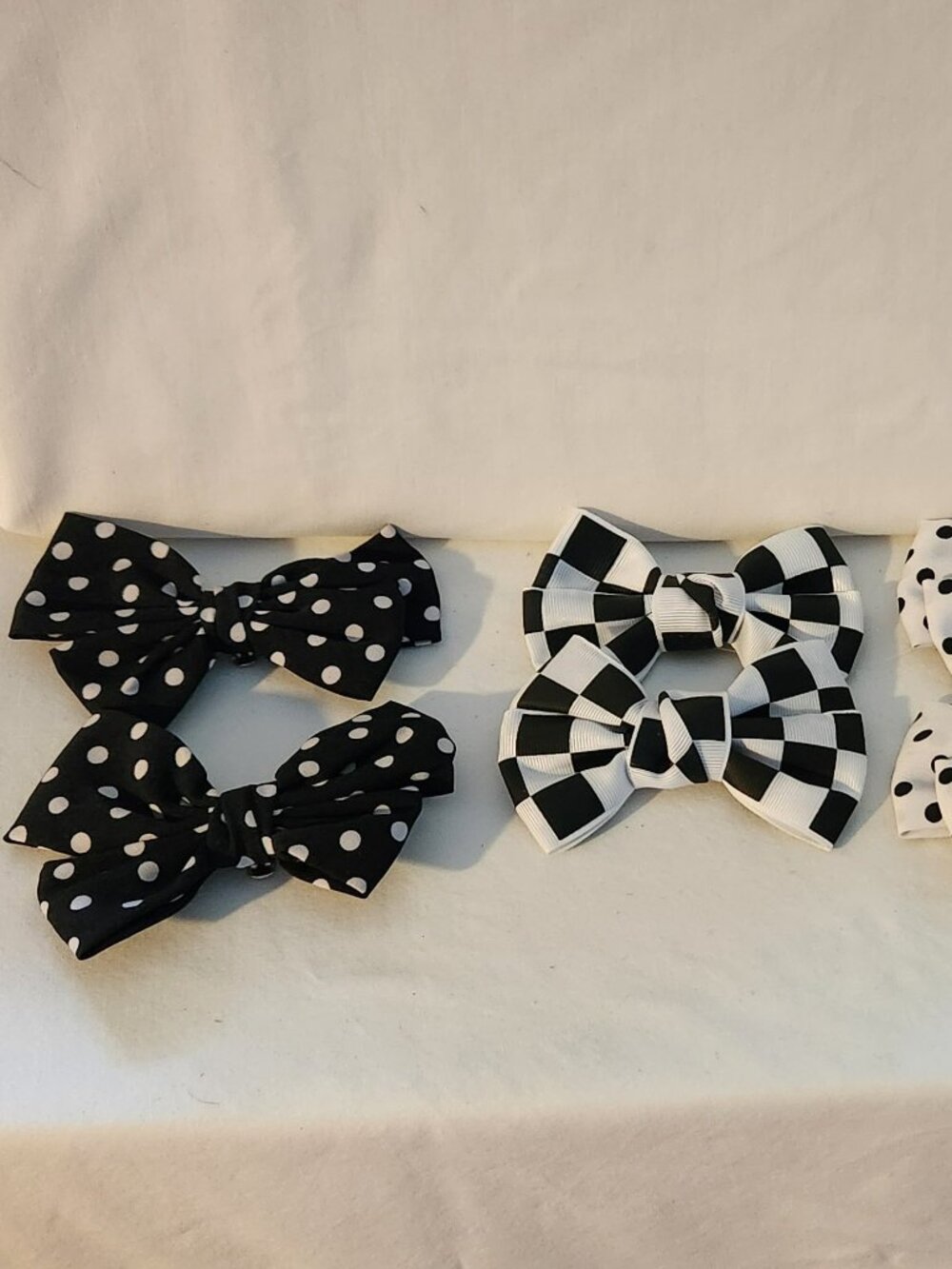 3 for $18 Shoe clips choice of various black & white patterns NIP